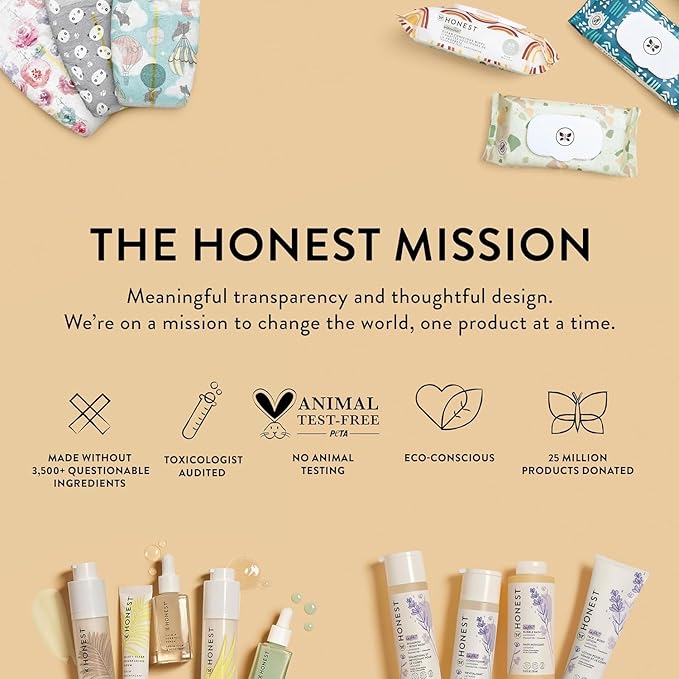 The Honest Company Silicone-Free Conditioner & 2-in-1 Cleansing Shampoo + Body Wash Duo | Gentle for Baby | Naturally Derived | Lavender Calm, 20 fl oz