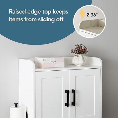 Bathroom Wall Cabinet with Door, Over The Toilet Wood Hanging Medicine Cabinets with DIY Lighting for Laundry Room Kitchen Storage