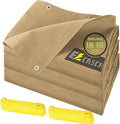 20’x30’ Canvas Tarp Heavy Duty Water Resistant Tarpaulins with Aluminum Grommets,UV Resistant, 22Mil Multipurpose Drop Cloth, 14oz Cover Sheet for Outdoor and Indoor Use with Ropes Yellow