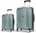 Luggage Sets 2 Piece, 20/28 Inch Lightweight Expandable PC Hardside Durable Suitcases with Spinner Wheels & TSA Lock, Green