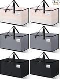 Heavy Duty Moving Bags - Extra Large Packing Bags and Storage Totes, Collapsible and Foldable Option for Moving and Storage, Multicolored, 93 L - 6 Pack