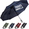 LifeTek Premium Travel Umbrella - Windproof & Compact for Men & Women, Automatic Open Close, Fits in Purse Laptop Bag or Backpack, Strong Frame for Heavy Rain & Sun UV Protection
