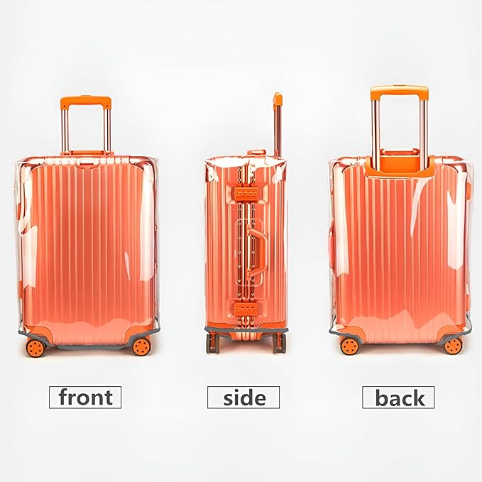 3 PCS Luggage Covers for Suitcase TSA Approved,20/24/28 Inch Full Clear Luggage Protector 3mm Thickness Suitcase Protector Cover TAS Approved Suitable for Long Travel Accessories