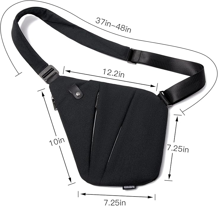 weiatas Sling Bag Chest Shoulder Backpack Crossbody Bags for Men Women Travel Outdoors