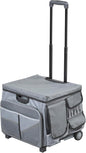 Mobile Utility Cart with Storage Organizer Bag, Rolling Cart, Dark Grey/Grey