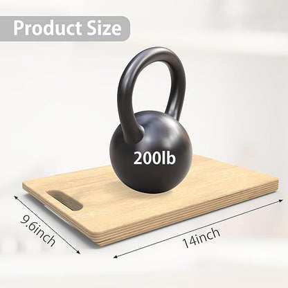 Marine Wood Appliance Sliding Tray, Heavy-Duty 200lbs Capacity Kitchen Appliance Slider with 8 Nylon Wheels, Scratch Proof Design for Coffee Maker, Air Fryer,Cabinet Storage(14"x9.6"x0.6")