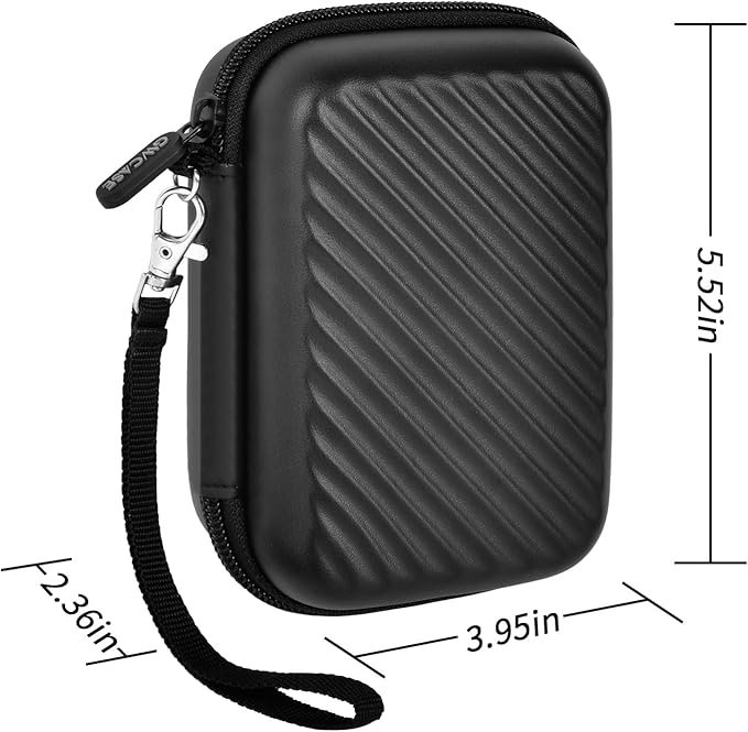 External Hard Drive Case Compatible with Seagate 1TB 2TB 4TB /for UnionSine/for Toshiba/for WD Elements Portable HDD SSD Solid State Hard Drive, SD Cards & USB Drives Holder Organizer (Box Only)