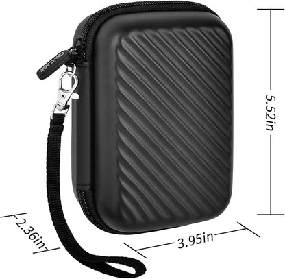 External Hard Drive Case Compatible with Seagate 1TB 2TB 4TB /for UnionSine/for Toshiba/for WD Elements Portable HDD SSD Solid State Hard Drive, SD Cards & USB Drives Holder Organizer (Box Only)