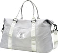 Travel Duffle Bag, Waterproof Sport Tote Gym Bag for Women Men, Overnight Weekender Carry On Bag with Wet Pocket