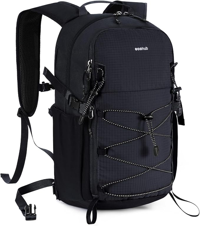 ECOHUB Small Hiking Backpack for Men Women, 20L Lightweight Travel Backpacks Water Resistant Camping Cycling Hiking Daypack