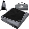 Outdoor Waterproof Blanket, Foldable Fleece Stadium Blanket for Outdoor Sports Event, Camping, Concerts, Car, Pet, Picnics - Windproof, Wearable, Machine Washable 80" x 58"