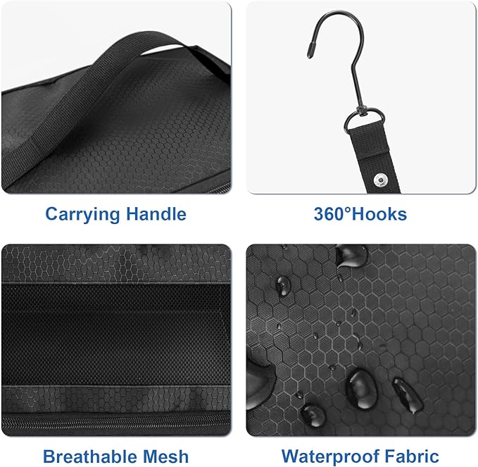 Suitcase Organizer, Travel Luggage Organizer Portable Hanging Travel Shelves Collapsible Hanging Packing Cubes for Carry on Suitcase