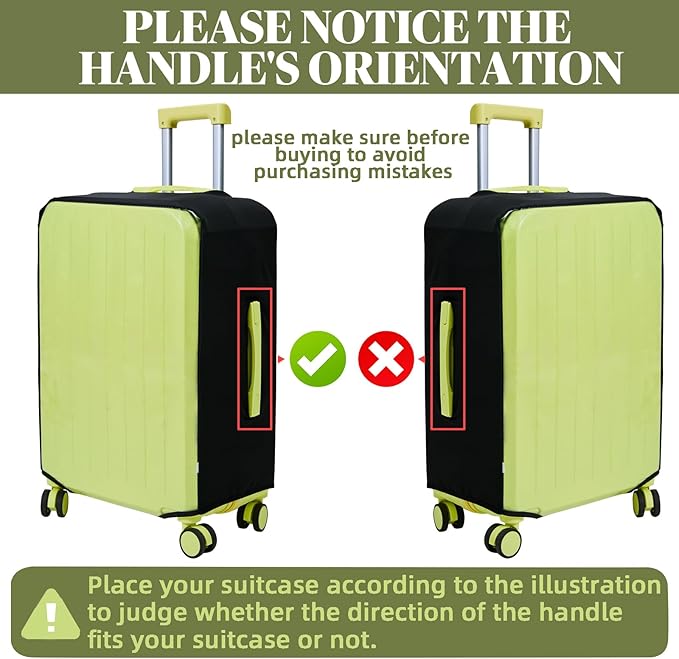 Clear PVC Suitcase Covers Protectors Transparent Luggage Cover Waterproof Wheeled Suitcase Dust Cover Dustproof Travel Luggage Sleeve Protector (3PCS Elastic)