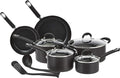 Amazon Basics Hard Anodized Non-Stick 12-Piece Cookware Set, Black - Pots, Pans and Utensils
