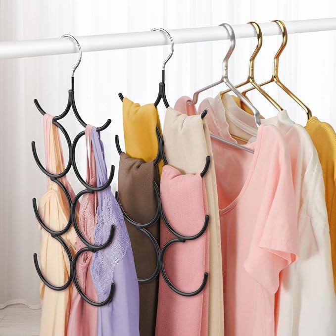 DOIOWN Tank Top Hanger,2 Pack Space Saving Hangers Bra Camisole Hanger,Small Closet Organizers and Storage for Dorm & Apartment Holds Camisoles,Bras,Scarfs,Ties,Belts