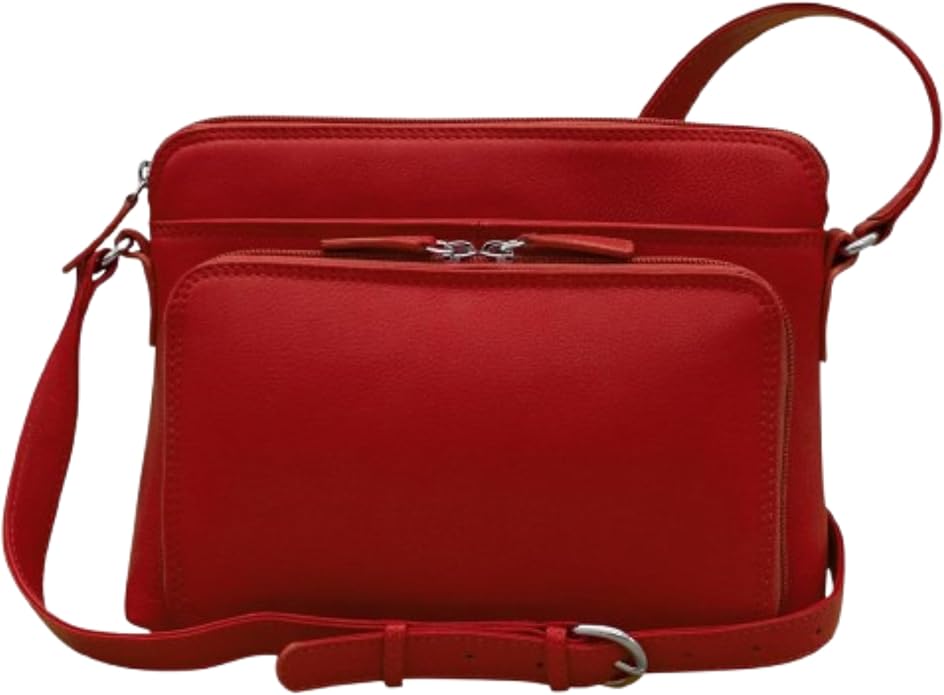 ili New York Genuine Leather Crossbody Bags for Women - Premium RFID Blocking Shoulder Bag Organizer with Adjustable Strap
