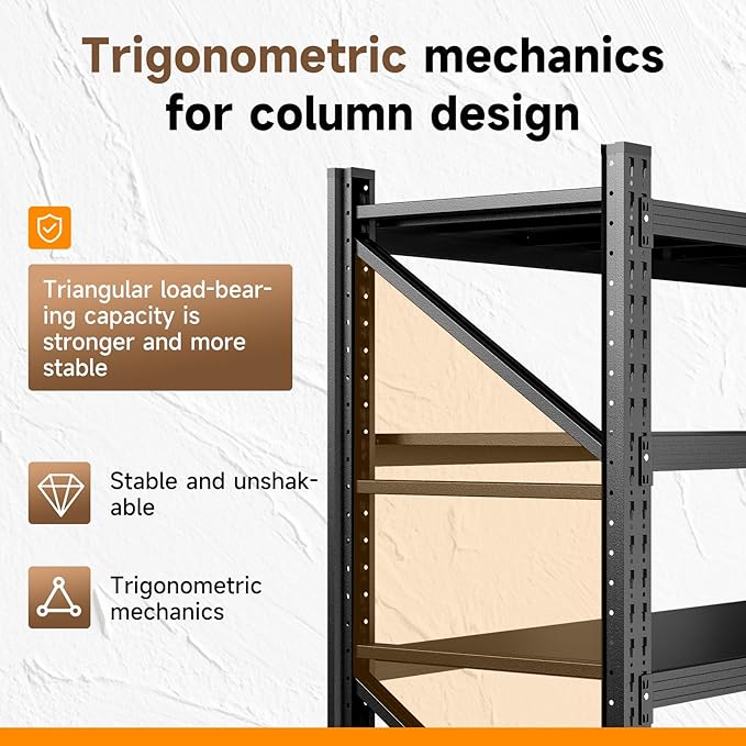 3000LBS Storage Shelves,48" W Garage Shelving Heavy Duty 4 Tier Metal Storage Rack Shelf，Industrial Shelving Adjustable Shelf for Basement Warehouse 48" W x 24" D x 70" H，Black