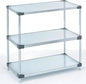 Omega 3-Tier Solid Galvanized Shelves, 14" Deep x 60" Wide x 34" HighHeavy Duty Storage Rack, Shelving Unit, NSF Certified, Ideal for Kitchen Garage Office Restaurant Warehouse 800-lb Capacity