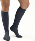Medical Grade Compression Socks for Men & Women 15-20 mmHg by OrthoSleeve (Grey, Medium)