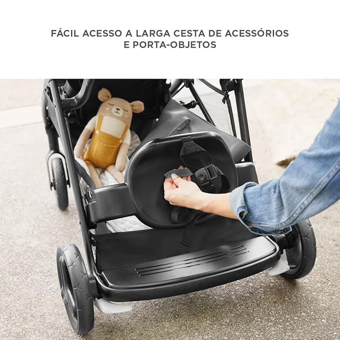 Graco Ready2Grow LX 2.0 Double Stroller Features Bench Seat and Standing Platform Options, Clark