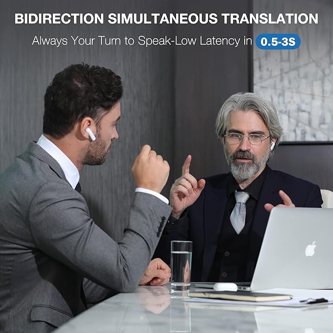 Timekettle WT2 Edge W3 Translator Device, Bidirection Simultaneous Translation, Translator Earbuds with 40 Languages, Offline Translator, Fast Reaction with Revolutionary Al Tech, Offline Version