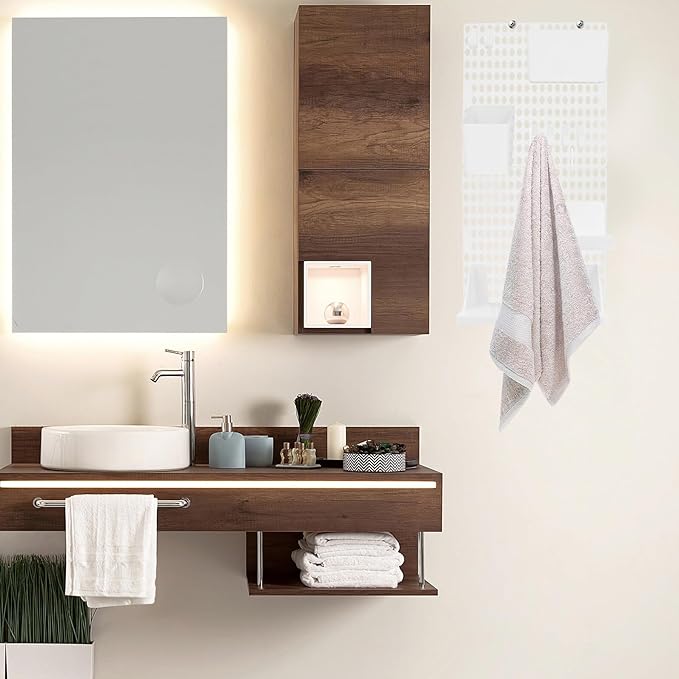 Wall Pegboard Storage Shelf White Plastic Organizer Rack for Hanging Wall Storage DIY Combination Holder for Keys Towels Toothbrushes Mini Pots