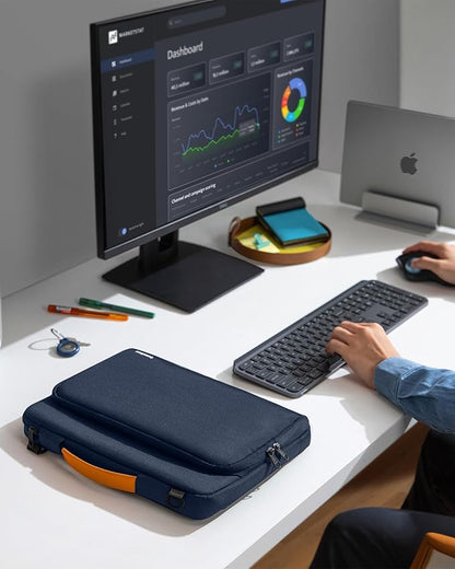 tomtoc 360 Protective Laptop Shoulder Bag for 14-inch MacBook Pro M5/M4/M3/M2/M1 Pro/Max A3434 A3112 A3401 2025-2021, Water-Resistant Carrying Case for 13.5-14.4 Inch Microsoft Surface Laptop 7/6/5