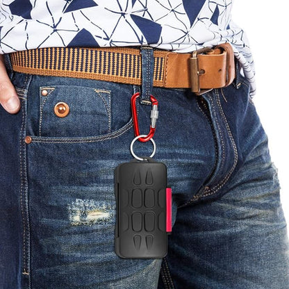 Set of 2, Memory Card Case with Carabiner and Card Removal Tool, findTop Water-Resistant Shockproof Carrying Case Protector Box 24 Slots for 12 Piece SDHC/SDXC Cards and 12 Micro SD Cards