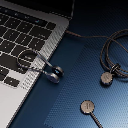 EUREKA ERGONOMIC Magnetic Cable Ties Reusable, 10 Pack Rubber Twist Ties with Strong Magnet for Bundling and Organizing Wire/Cord, Cable Management Clips under Desk Used in Many Ways, Black