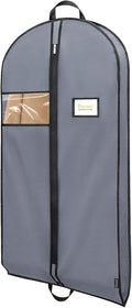 BALEINE 1PK Heavy Duty Garment Bag with Shoe Storage Travel Bag for Dresses, Suit, Coats Travel Essential (60", Grey)