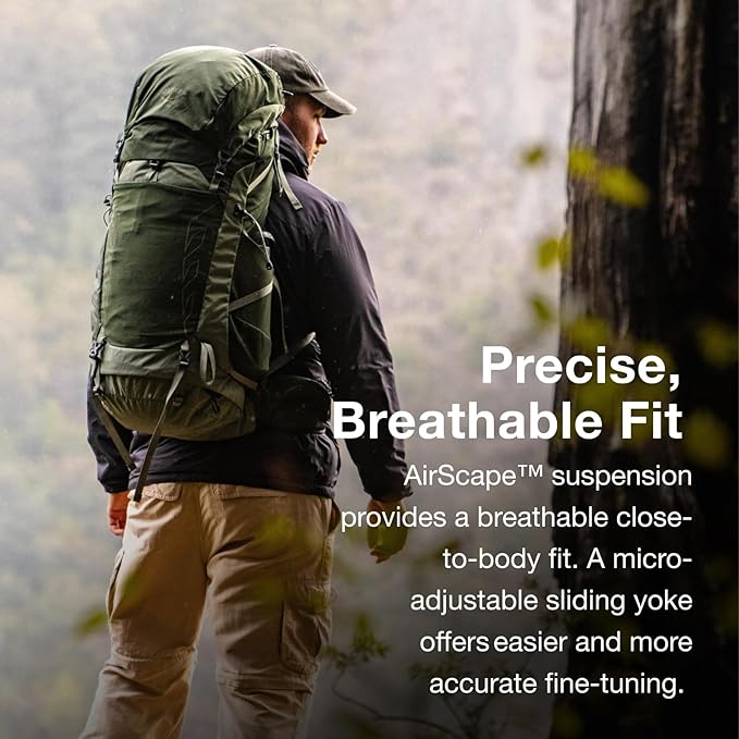 Osprey Talon 44L Men's Lightweight Hiking Backpack with Hipbelt, Black/Coal Grey, L/XL