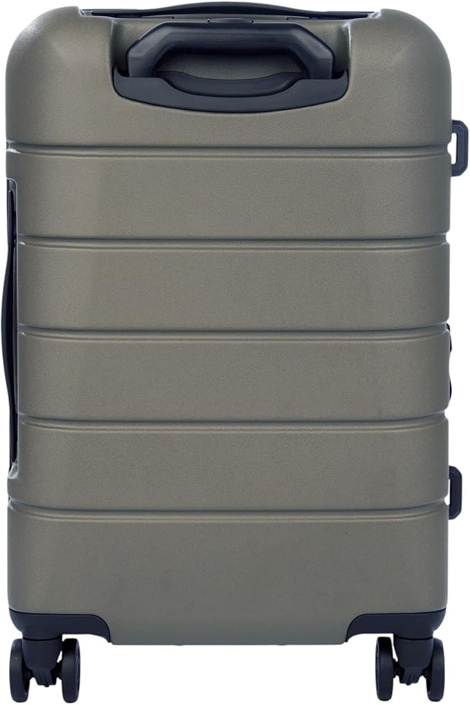 Eddie Bauer Glacier Checked 30" Luggage | Hardside | Spinner Wheels | Expandable | Lightweight | Travel Essentials - Sprig Green