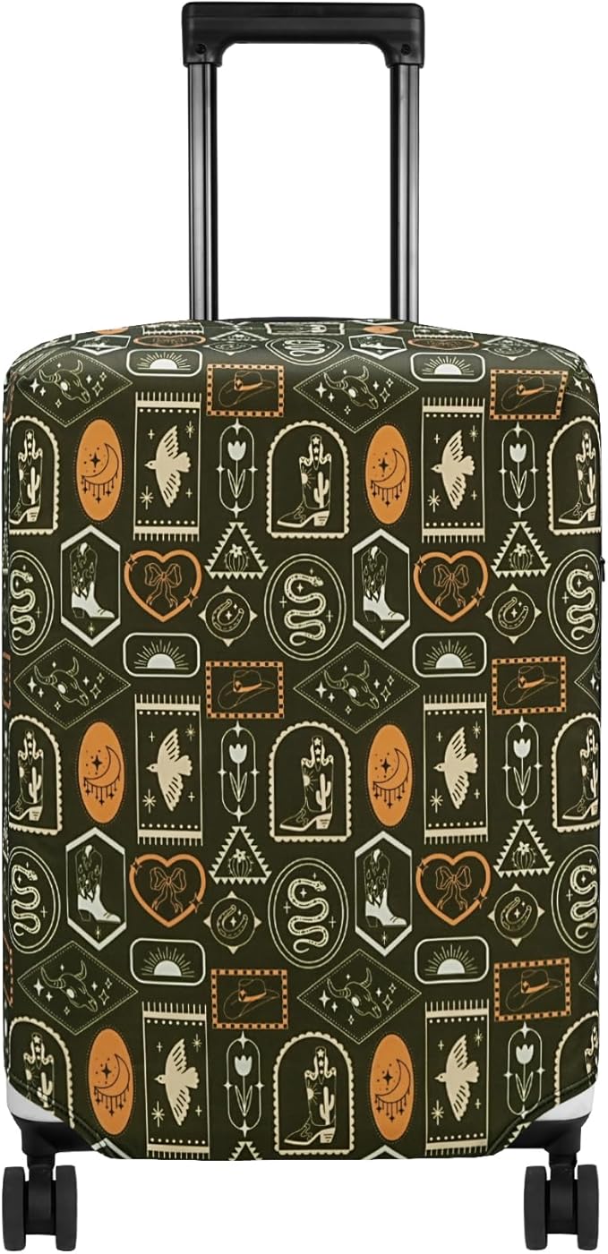 HYPER VENTURE Washable Luggage Cover - Fashion Suitcase Protector Fits 18-22 Inch Luggage (Wilderness Mark, S)