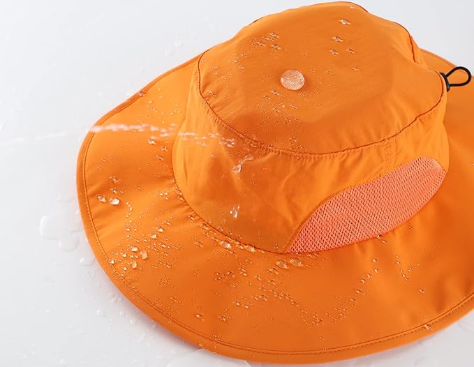 Home Prefer UPF50+ Mens Sun Hat Wide Brim Fishing Hat for Men UV Protection Womens Beach Bucket Hat for Golf Hiking Gardening
