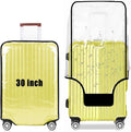 30 Inch Clear PVC Luggage Cover, 0.2mm Thick Lightweight Waterproof, Dustproof, Anti-Scratch Suitcase Cover, Luggage Covers for Suitcase TSA Approved, Fits 30"-31" Wheeled Luggage