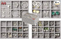 Set of 4 Stackable Jewelry Trays Organizer, Velvet Earring Organizer, Jewelry Organizer Showcase Display Drawer Organizer Storage, Earring Holder Necklace Bracelet Ring Accessary Organizers (Gray)