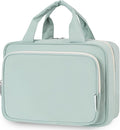 Travel Toiletry Bag for Women Large Hanging Makeup Bag Organizer Toiletries Bag for Full Size Essentials Accessories Cosmetics (Mint Green (Large))