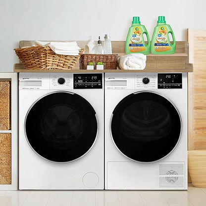 Royxen Laundry Countertop with Storage Universal Fit, Washer and Dryer Countertop with Shelf, Laundry Room Storage, 2-Tier Shelf, White Oak