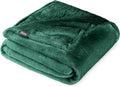 Bare Home Fleece Blanket - King Size - Ultra-Soft Lightweight for Bed, Sofa, and Couch - Luxury Microplush - Cozy Warm Blanket (King, Forest Green)