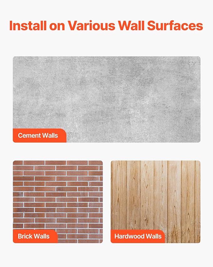 VEVOR Wall Mounted Folding Table, 23.6 x 15.7 inches Wall Mount Table, Floating Desk with Iron Bracket for Small Spaces, Home Office, Dining, Laundry Room, Kitchen, Bar, White