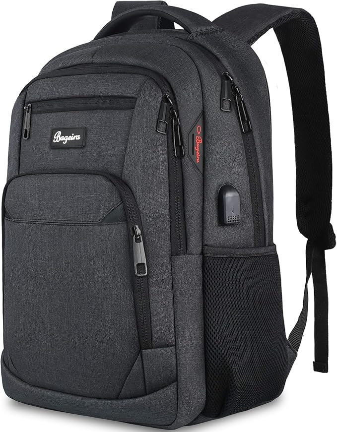 Black Backpack for School, School Backpack for Boys Girls Teens, Backpacks for Men Women, College Back Pack, Book Bag, Water Resistant Bookbag, mochilas escolares para adolescentes