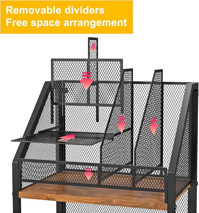 Rolling File Cart with 2 Storage Drawers Multipurpose Book Letter Organizer Carts with Lockable Wheels Wood&Mesh Rolling File Organizer Space-Saving Cart for Office Supplies