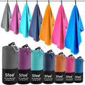 Sfee 2 Pack Microfiber Travel Towel, Quick Dry Towel Camping Towel Large Beach Towel Super Absorbent Compact Lightweight Sports Gym Towels Set for Beach, Gym, Hiking, Pool, Backpacking,Bath,Yoga