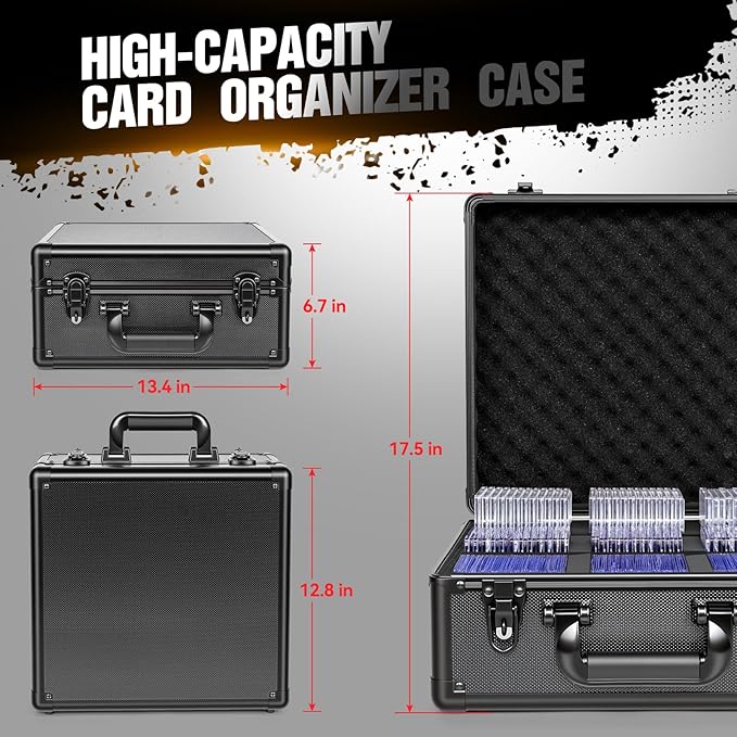 Graded Card Storage Box, Top Loader Boxes, Sports Trading Card Storage Case, Slab PSA/GMA/CSG/SGC/HGA Magnetic Holder, Baseball Football Card Case
