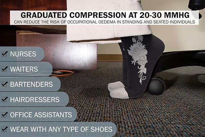 Physix Gear Compression Socks 20-30 mmHg - Men & Women - Running, Nurses, Shin Splints, Flight, Travel