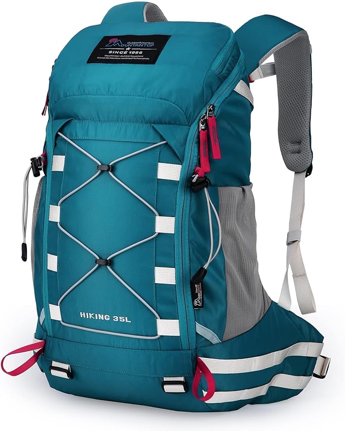MOUNTAINTOP Hiking Backpack 35L Travel Backpack Lightweight Daypack for Men&Women Outdoor Camping