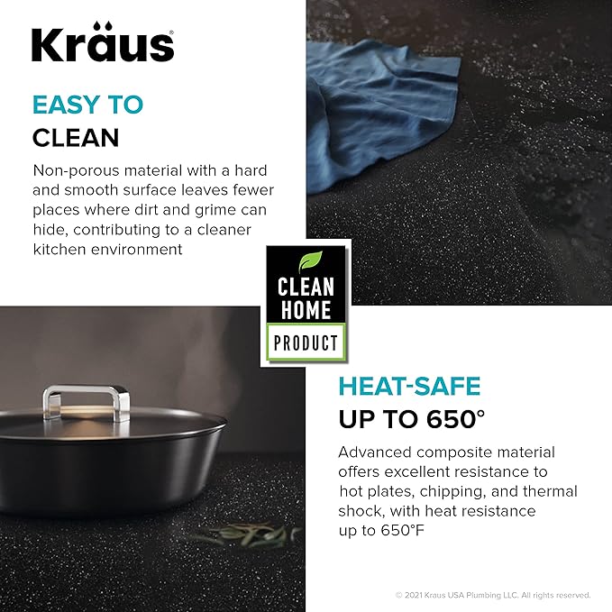 KRAUS Bellucci Workstation 33 in. Drop In Single Bowl Granite Kitchen Sink in Metallic Gray with Accessories, KGTW2-33MGR