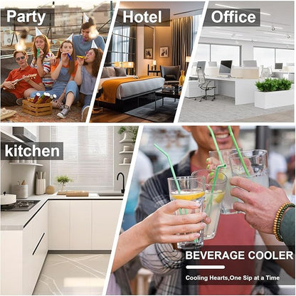 0.9 Cu.Ft Mini Refrigerator and Beauty Fridge, 24 Cans Mini Fridge with Mirror Door, Temperature Control, Removable Shelf, Compact Cooler for Bedroom, Dorm, Office, Beverage Beauty Storage