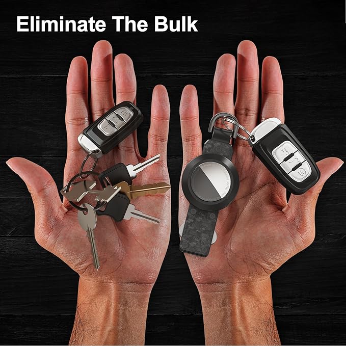 Key Organizer for Men/Women Compact Key Holder Minimalist Key Case Metal Key Chain Key Holder for Keychain Secures 2-6 Keys