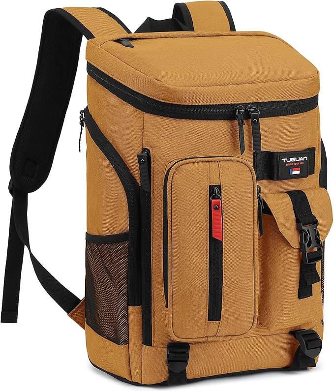 TUGUAN Cooler Backpack 36 Cans Insulated Leak Proof Lightweight Lunch Backpack for Men Work Portable Travel Thermal Bag Compartment Camping Hiking Beach Pincnic Cooler for Women